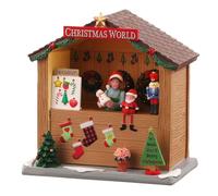 Christmas World Booth B/O (3V) con Scatola Cod. 04734