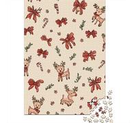 Christmas Wrapping Paper Roll-1 Jigsaw Puzzle Impossibili 1000 Pezzi Decorazione Per La Casa. Rilassamento E Intelligence Per Adulti E Bambini Da 12 Anni 52x38cm/1000pcs