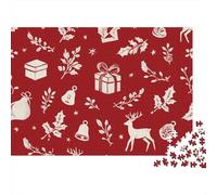 Christmas Wrapping Paper Roll Jigsaw Puzzle Impossible 1000Pcs Decorazione Per La Casa. Rilassamento E Intelligence Per Adulti E Ragazzi Da 14 Anni 38x26cm/1000pcs