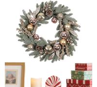 Christmas Wreath - 20 Inch Pine Branch with Cones Ornament | Festive Holiday Wreath Seasonal Décor for Christmas Holiday, Window, Fireplace, Mantle or Party Celebration