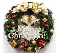 Christmas Wreath 30/40/50/60cm Christmas Decoration Window Props Mall Scene Decoration With Lights(60CM/24IN)