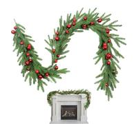 Christmas Wreath, Artificial Cedar, Holiday Garland, Lifelike Greenery Accent for Door, Tree, Table, Patio, Indoor Porch, Farmhouse, Thanksgiving and Seasonal Display
