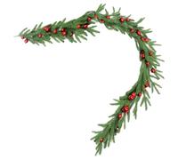 Christmas Wreath, Artificial Cedar, Holiday Garland, Lifelike Greenery Accent for Door, Tree, Table, Patio, Indoor Porch, Farmhouse, Thanksgiving and Seasonal Display