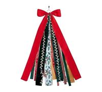 Christmas Wreath Bows | Decorative Holiday Bow Ribbon, Large Red Gift Bows