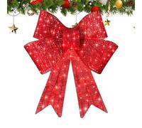 Christmas Wreath - LED Light Bow Shape Large Christmas Decoration