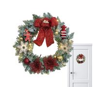 Christmas Wreath - Outdoor Christmas Wreath | 15 Inch with Balls Home Decor | Winter Wreaths with Pine Cones Berries for Home Decor Indoor Outdoor Party Window Wall Fireplace Bedroom