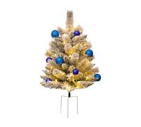 Christmas Yard Stakes, Battery Powered Garden Stake Christmas Tree Lights, Multicolor Yard Stake Lights with 8 modalità, 2.5ft Prelit Outdoor Decor for Pathway, Lawn, and Patio