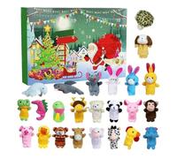 Christmass Countdown Calendar For Kids 24 Days Christmas Animal Countdown | Animal Finger Puppets For Boys, Girls, Party, Show, School, Storytelling Christmas Countdown Calendar: This Christmas Countdo