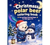 christmass polar bear coloring book