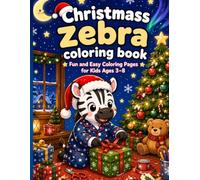 CHRISTMASS ZEBRA COLORING BOOK