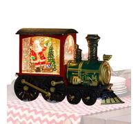 ChristmasTrainnodome è realizzato in resina resistente all'usura e PVC, garantendo un uso sostenibile per più stagioni. Il design pieno di acqua e lucentezza migliora anche la qualità riutilizzabile.