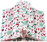 ChristmasWaxPaper - 100 fogli di carta cerata natalizia per alimenti, carta cerata per dolci, panini, caramelle, biscotti