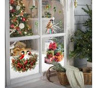 ChristmFor as SeFor asonFor al WFor tutti gli adesivi FeFor ating ChFor arming HolidFor ay Designs, MFor ade di robusto PVC per l'uso su più surf domesticiPer assi