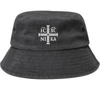 Christogram Orthodox Christianity Cappello da Pesca Protezione UV Cappelli da Pescatore per Uomini Donne, Escursionismo Caccia Esterno Pieghevole Cappello da Sole