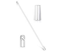 Christol, Asta per Tende veneziane Elasticizzate per Tende, con Set di Teste di Asta di Ricambio