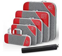 Christol Borsa portaoggetti da viaggio Borsa portaoggetti comprimibile Set con borsa per scarpe Borsa portaoggetti in rete visibile per riporre i bagagli