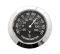 Christol Strumento per la misurazione della temperatura Termometro per auto per auto/igrometro Orologio Mini piccolo classico Termometro per cruscotto Decorazione per auto Lega di metallo