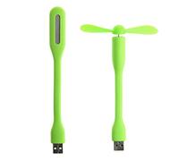 Christol Ventilatore USB Ventilatore USB Mini ventilatore portatile flessibile Ventilatore USB 5V con lampade a LED USB per computer portatile Power Bank Gadget estivo