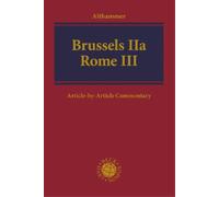 Christoph Althammer Brussels IIa - Rome III (Copertina rigida)