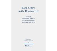 Christoph Berner Book-Seams in the Hexateuch II (Copertina rigida)