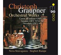 Christoph Graupner Christoph Graupner: Orchestral Works - Volume 3 (CD) Album