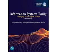 Christoph Schne Information Systems Today: Managing in the Digital W (Tascabile)