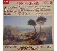 Christoph Von Dohnanyi, Vienna Philharmonic - Mendelssohn: Symphony No.4 Overtures, Fingal's Cave, Calm Sea And Prosperous Voyage [LP]