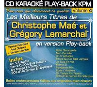 Christophe Maé - PLAY-BACK KPM VOL.04 "Christophe Maé et Grégory Lemarchal"