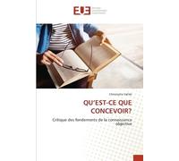 Christophe Vallée Qu'est-CE Que Concevoir? (Tascabile)