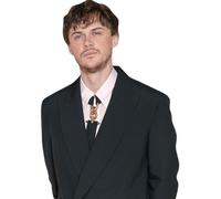 Christopher Briney (Black Suit) Half Body Buddy Cutout