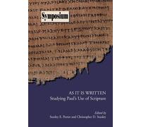 Christopher D. Stanley Stanley E. Porter As It Is Written (Tascabile)