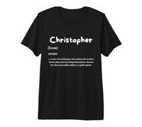 Christopher Definition Personalized Name Costume for Chris Maglietta Premium