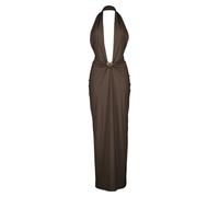 Christopher Esber - Mineral Stone Ruched Halter Lycra Dress - - Dresses - Donna - Marrone - S