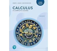 Christopher Essex Robert Adams Student Solutions Manual for Calculus (Tascabile)