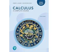 Christopher Essex Robert Adams Student Solutions Manual for Calculus (Tascabile)