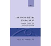 Christopher Gill The Person and the Human Mind (Copertina rigida)