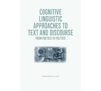 Christopher Har Cognitive Linguistic Approaches to Text and D (Copertina rigida)