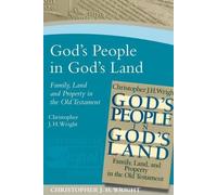 Christopher J H Wright God's People in God's Land (Tascabile)
