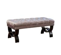 Christopher Knight Home Hilton Pouf in velluto, grigio scuro