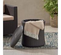Christopher Knight Home Wallice 312340 - Tavolo da esterno per patio, colore: Marrone scuro