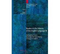 Christopher M. Studies in the History of the English Languag (Copertina rigida)