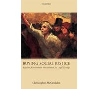 Christopher McCrudden Buying Social Justice (Copertina rigida)