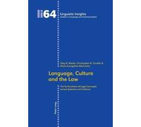 Christopher N. Candlin Language, Culture and the Law (Tascabile)