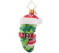 Christopher Radko Hand-Crafted European Glass Christmas Tree Decorative Ornament, Chilly Christmas Pickle Gem