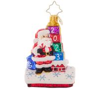 Christopher Radko HandCrafted European Glass Christmas Tree Decorative Ornament Another Wonderful Year Gem