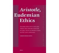 Christopher Rowe Aristotle, Eudemian Ethics (Copertina rigida)