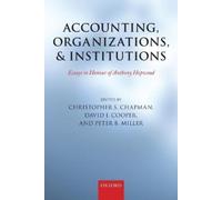 Christopher S. Chapman Accounting, Organizations, and Institutions (Tascabile)