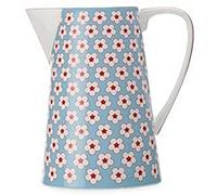 Christopher Vine Cotton Bud Jug - Brocca, porcellana, Azzurro, 3.5 l