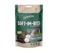 Christopherus - Snack Morbidi per Cani, Trota + Insetti, 125 g | Facilmente digeribili, ipoallergenici, a basso contenuto di grassi, senza zucchero, senza cereali, perfetti come spuntino