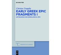 Christos Tsagalis Early Greek Epic Fragments I (Copertina rigida)
